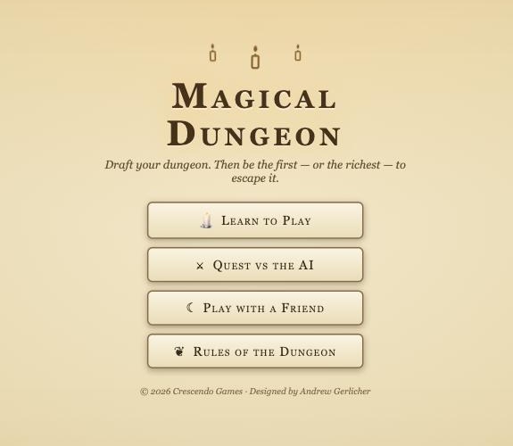 Magical Dungeon title screen
